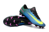 Nike Mercurial Vapor XI FG Soccer Cleats Blue Green Yellow - TraShoes