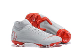 NIKE Mercurial Superfly VI 360 Elite FG Grey Red - TraShoes