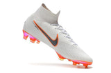 NIKE Mercurial Superfly VI 360 Elite FG White Orange - TraShoes