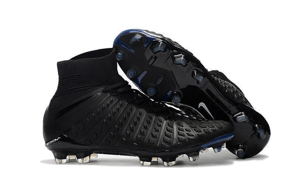 Nike Hypervenom Phantom III DF FG Soccer Cleats All Black - TraShoes