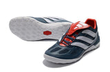 Adidas Predator Precision Indoor Soccer Cleats IC Blue White Red - TraShoes