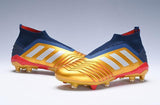 Adidas Predator 19.1 FG Orange Blue no Lace - TraShoes