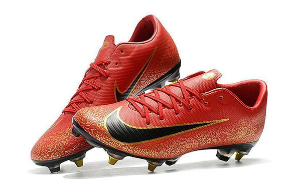 Nike Mercurial Vapor XII PRO SG Red Gold Lining - TraShoes