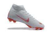 NIKE Mercurial Superfly VI 360 Elite FG Grey Red - TraShoes