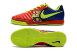 Nike TiempoX Ligera IV Barcelona IC Soccer Shoes Red Fluorescent Green - TraShoes