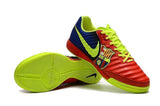 Nike TiempoX Ligera IV Barcelona IC Soccer Shoes Red Fluorescent Green - TraShoes