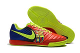 Nike TiempoX Ligera IV Barcelona IC Soccer Shoes Red Fluorescent Green - TraShoes