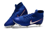 NIKE Mercurial Superfly VI 360 Elite FG Blue White Orange Lining - TraShoes