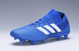 ADIDAS NEMEZIZ MESSI 18.1 FIRM GROUND CLEATS BLUE WHITE - TraShoes