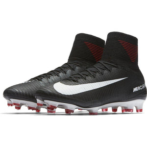 Nike Mercurial Superfly V FG Soccer Cleats Multi Color White Black