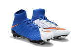 Nike Hypervenom Phantom III DF FG Soccer Cleats Blue White Red - TraShoes