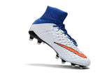 Nike Hypervenom Phantom III DF FG Soccer Cleats Blue White Red - TraShoes