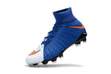 Nike Hypervenom Phantom III DF FG Soccer Cleats Blue White Red - TraShoes