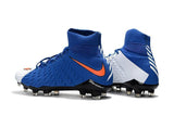 Nike Hypervenom Phantom III DF FG Soccer Cleats Blue White Red - TraShoes