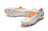 Nike Mercurial Vapor XI FG Soccer Cleats White Orange Black - TraShoes