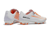 Nike Mercurial Vapor XI FG Soccer Cleats White Orange Black - TraShoes