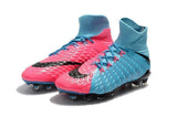 Nike Hypervenom Phantom III DF FG Soccer Cleats Blue Pink Black - TraShoes