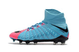 Nike Hypervenom Phantom III DF FG Soccer Cleats Blue Pink Black - TraShoes
