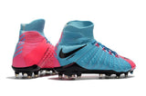 Nike Hypervenom Phantom III DF FG Soccer Cleats Blue Pink Black - TraShoes