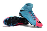 Nike Hypervenom Phantom III DF FG Soccer Cleats Blue Pink Black - TraShoes