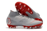 NIKE Mercurial Superfly VI 360 Elite AG High Cut Silver Red - TraShoes