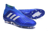 Adidas Predator 18+ FG Soccer Cleats Royal Blue White - TraShoes