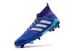 Adidas Predator 18.1 FG Soccer Cleats Purple Blue White turquoise - TraShoes