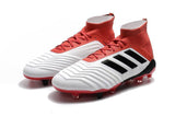 Adidas Predator 18.1 FG Soccer Cleats Red White Retro Black - TraShoes