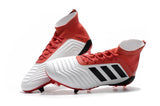 Adidas Predator 18.1 FG Soccer Cleats Red White Retro Black - TraShoes