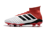 Adidas Predator 18.1 FG Soccer Cleats Red White Retro Black - TraShoes