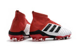 Adidas Predator 18.1 FG Soccer Cleats Red White Retro Black - TraShoes