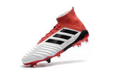 Adidas Predator 18.1 FG Soccer Cleats Red White Retro Black - TraShoes