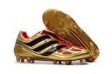 Adidas Predator Precision FG Soccer Cleats Golden Red Black - TraShoes