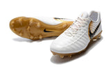 Nike Tiempo Legend VII FG Soccer Cleats White Golden - TraShoes