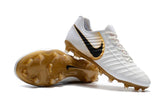 Nike Tiempo Legend VII FG Soccer Cleats White Golden - TraShoes
