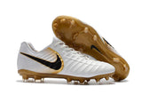 Nike Tiempo Legend VII FG Soccer Cleats White Golden - TraShoes