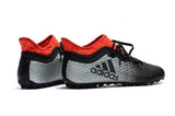 Adidas X Tango 16.1 Turf Soccer Cleats Grey Black Solar Red - TraShoes