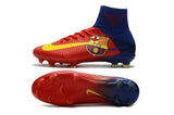 Nike Mercurial Superfly V Barcelona FG Soccer Cleats Red Blue Yellow - TraShoes