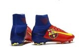 Nike Mercurial Superfly V Barcelona FG Soccer Cleats Red Blue Yellow - TraShoes