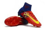 Nike Mercurial Superfly V Barcelona FG Soccer Cleats Red Blue Yellow - TraShoes