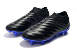 Adidas Copa 19+ FG Black Blue Studs - TraShoes