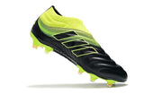 Adidas Copa 19+ FG Black Yellow Green - TraShoes