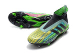 Adidas Predator 18+ FG Soccer Cleats Green Black Blue Yellow - TraShoes