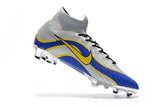 NIKE Mercurial Superfly VI 360 Elite FG Silver Blue Yellow Lining - TraShoes