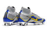 NIKE Mercurial Superfly VI 360 Elite FG Silver Blue Yellow Lining - TraShoes