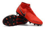 Nike Phantom Vision Elite DF FG Soccer Cleats Orange Black - TraShoes