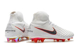 Nike Magista Obra II Elite DF FG Soccer Cleats White Metallic Black - TraShoes