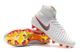 Nike Magista Obra II Elite DF FG Soccer Cleats White Metallic Black - TraShoes