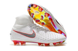 Nike Magista Obra II Elite DF FG Soccer Cleats White Metallic Black - TraShoes