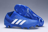 ADIDAS NEMEZIZ MESSI 18.1 FIRM GROUND CLEATS BLUE WHITE - TraShoes